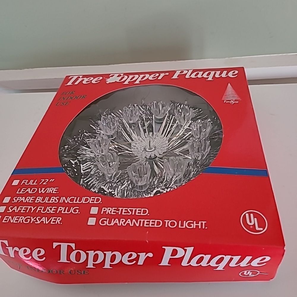 Tree Topper Placque